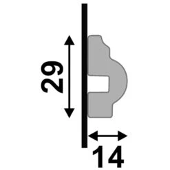 Leader 2.4m White Gloss Wrapped Chair Rail Moulding (120115) -Real Wood Flooring Store 2 4m white gloss wrapped chair rail moulding 120115 p120115 243518 image