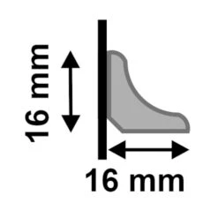 Leader 2.4m White Gloss Wrapped Half Round Moulding Moulding (120116) -Real Wood Flooring Store 2 4m white gloss wrapped half round moulding moulding 120116 p120116 243238 image
