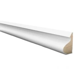 Leader 2.4m White Primed Base Cap Moulding (120093)