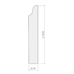 Leader 2.4m White Primed Decorative Large Base Moulding (120107) -Real Wood Flooring Store 2 4m white primed decorative large base moulding 120107 p120107 243522 image