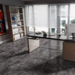 Liberty Floors Agios Scuro - Lustre Stone 8mm High Gloss Laminate Flooring (225703) -Real Wood Flooring Store agios scuro lustre stone 8mm high gloss laminate flooring 225703 p91933 208577 image