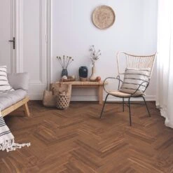 Liberty Floors American Black Walnut - Herringbone Parquet 14mm Engineered Real Wood Flooring (219505) -Real Wood Flooring Store american black walnut herringbone parquet 14mm engineered real wood flooring 219505 p85876 196397 image