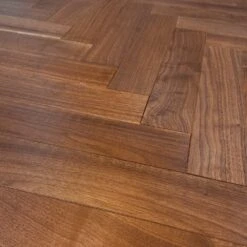 Liberty Floors American Black Walnut - Herringbone Parquet 14mm Engineered Real Wood Flooring (219505) -Real Wood Flooring Store american black walnut herringbone parquet 14mm engineered real wood flooring 219505 p85876 196399 image