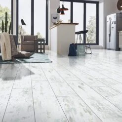 Liberty Floors Antique White - Lustre 8mm Laminate Flooring (217792) -Real Wood Flooring Store antique white lustre 8mm laminate flooring 217792 p84874 196375 image