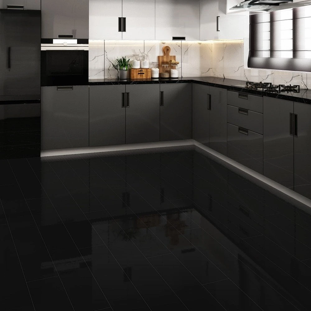 Liberty Floors Black - Lustre SPC 6mm Rigid Core Vinyl Flooring (250942) 3 Liberty Floors Black - Lustre SPC 6mm Rigid Core Vinyl Flooring (250942)