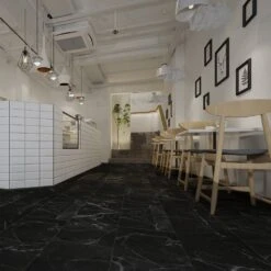 Liberty Floors Black Marble - Prima 5mm Rigid Core Vinyl Flooring (246858) -Real Wood Flooring Store black marble prima 5mm rigid core vinyl flooring 246858 p106426 220760 image