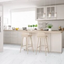 Liberty Floors Carrara Marble - Lustre SPC 6mm Rigid Core Vinyl Flooring (249746) 13 Liberty Floors Carrara Marble - Lustre SPC 6mm Rigid Core Vinyl Flooring (249746) -Real Wood Flooring Store carrara marble lustre spc 6mm rigid core vinyl flooring 249746 p108420 236341 image