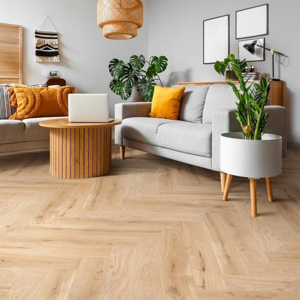 Liberty Floors Character Oak - Herringbone 15mm Engineered Real Wood Flooring (324561) 3 Liberty Floors Character Oak - Herringbone 15mm Engineered Real Wood Flooring (324561)