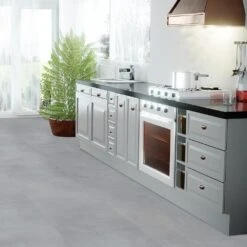 Liberty Floors Concrete Grey - Lustre 8mm High Gloss Laminate Flooring (217057) -Real Wood Flooring Store concrete grey lustre 8mm high gloss laminate flooring 217057 p84206 187682 image