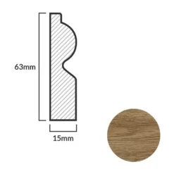 Leader Dark Oak Torus Laminate Skirting Board (2.4m) 12 Leader Dark Oak Torus Laminate Skirting Board (2.4m) -Real Wood Flooring Store dark oak torus laminate skirting board 2 4m p84906 191819 image