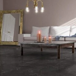 Liberty Floors Dark Pinto - Lustre Stone 8mm High Gloss Laminate Flooring (223767) -Real Wood Flooring Store dark pinto lustre stone 8mm high gloss laminate flooring 223767 p89997 207790 image