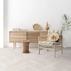 Liberty Floors Ivory White Oak - Chevron 15mm Engineered Real Wood Flooring (249203) -Real Wood Flooring Store ivory white oak chevron 15mm engineered real wood flooring 249203 p108329 236718 image