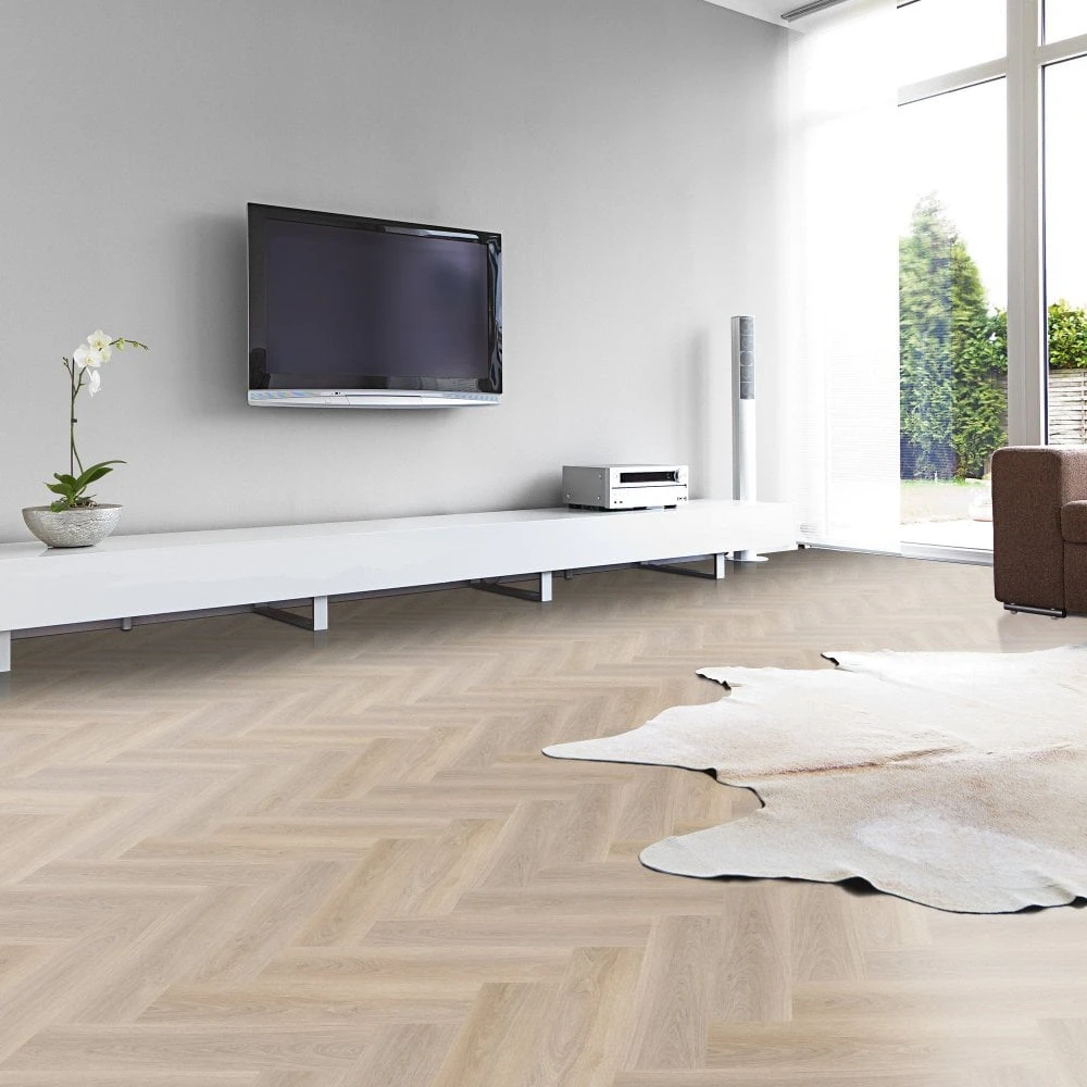 Liberty Floors Lakeside Oak - Lifestyle SPC Herringbone 5.5mm Rigid Core Vinyl Flooring (324722) 4 Liberty Floors Lakeside Oak - Lifestyle SPC Herringbone 5.5mm Rigid Core Vinyl Flooring (324722) - Image 2