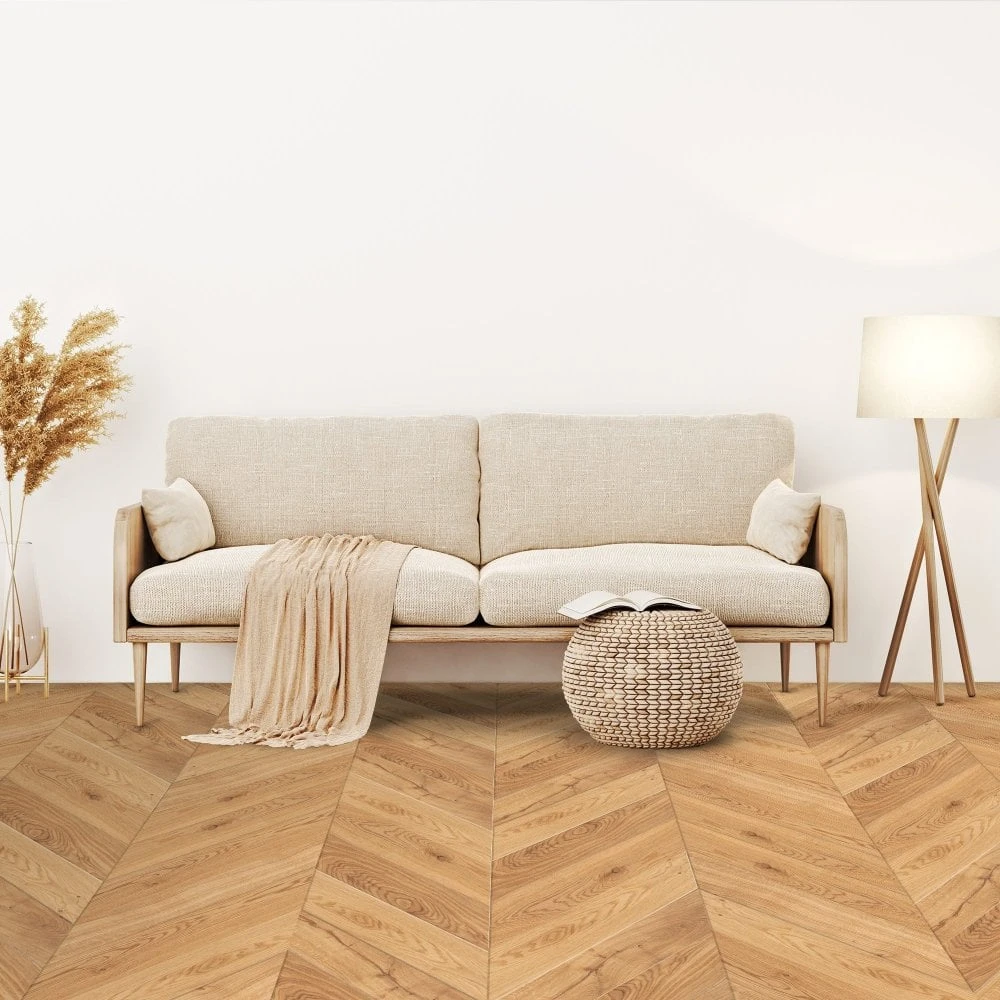 Liberty Floors Natural Oak Oiled - Chevron 15mm Engineered Real Wood Flooring (249204) 7 Liberty Floors Natural Oak Oiled - Chevron 15mm Engineered Real Wood Flooring (249204) - Image 5