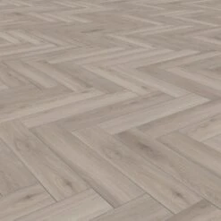 Kronotex Oak Silver - Herringbone 8mm Laminate Flooring (222940) -Real Wood Flooring Store oak silver herringbone 8mm laminate flooring 222940 p89187 204905 image