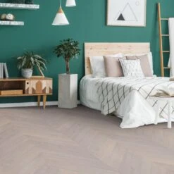 Liberty Floors Pebble Grey Oak - Chevron 15mm Engineered Real Wood Flooring (249202) -Real Wood Flooring Store pebble grey oak chevron 15mm engineered real wood flooring 249202 p108328 240896 image