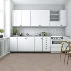 Liberty Floors Pebble Grey Oak - Herringbone Parquet 14mm Engineered Real Wood Flooring (219386) -Real Wood Flooring Store pebble grey oak herringbone parquet 14mm engineered real wood flooring 219386 p85834 242848 image