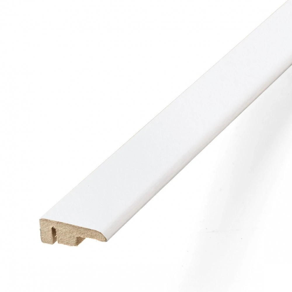 Leader White Laminate End Profile Door Bar (1m) 3 Leader White Laminate End Profile Door Bar (1m)