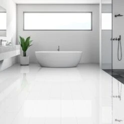 Liberty Floors White - Lustre SPC 6mm Rigid Core Vinyl Flooring (250941) -Real Wood Flooring Store white lustre spc 6mm rigid core vinyl flooring 250941 p109179 237951 image